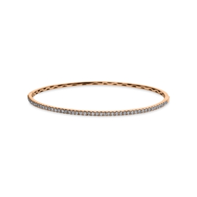 Armreif aus 750 Gold Rotgold 49 Brillanten 0,65ct TW-VSI/SI 49x57mm