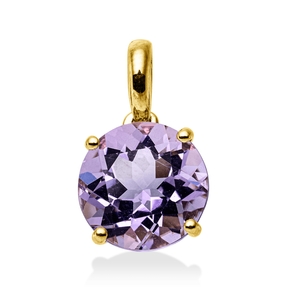 Anhänger aus 750 Gold Gelbgold Amethyst 2,7ct pink 14,9x8,7mm mit Öse