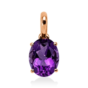 Anhänger aus 750 Gold Rotgold Amethyst 1,8ct lila 15,3x7,1mm mit Öse