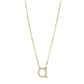Collier aus 750 Gold Gelbgold 20 Brillanten 0,09ct TW-SI L:43cm