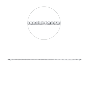 Armband aus 585 Gold Weißgold 100 Brillanten 0,94ct F-SI L:17,5cm 4er-Krappe Armband aus 585 Gold Weißgold 100 Brillanten 0,94ct F-SI L:17,5cm 4er-Krappe