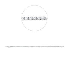 Armband aus 750 Weißgold 64 Brillanten 2,94ct TW-SI B:2,1mm L:17,8cm 4er-Krappe Armband aus 750 Weißgold 64 Brillanten 2,94ct TW-SI B:2,1mm L:17,8cm 4er-Krappe