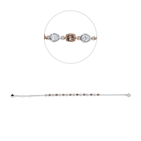 Armband aus 750 Gold Weißgold 16 Diamanten 1,51ct B:3,5mm L:17,5cm Armband aus 750 Gold Weißgold 16 Diamanten 1,51ct B:3,5mm L:17,5cm