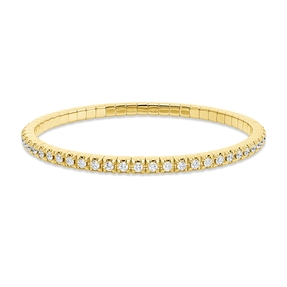 Armband Flex-Band aus 750 Gold Gelbgold 57 Brillanten 2,94ct TW-SI B:3,8mm Armband Flex-Band aus 750 Gold Gelbgold 57 Brillanten 2,94ct TW-SI B:3,8mm