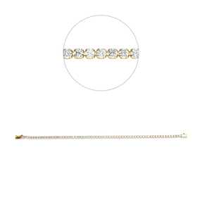 Armband aus 585 Gold Gelbgold 63 Brillanten 3,49ct TW-SI B:2,9mm L:17cm Armband aus 585 Gold Gelbgold 63 Brillanten 3,49ct TW-SI B:2,9mm L:17cm