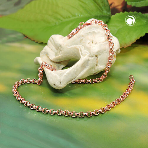 Collier 2.5mm Erbskette 14Kt Rotgold 45cm