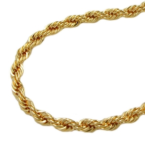 3,3mm Armband Armkette Kordelkette aus 9Kt 375 Gold Gelbgold 21cm