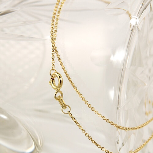 Kette 1.1mm Ankerkette rund 9Kt 375 Gold 42cm