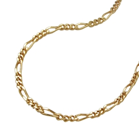 1,4mm Armband Armschmuck Figarokette aus 14Kt 585 Gold Gelbgold 19cm 1,4mm Armband Armschmuck Figarokette aus 14Kt 585 Gold Gelbgold 19cm