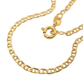 2mm Steg-Anker Armband Armkette aus 9Kt 375 Gold Gelbgold glänzend 19cm