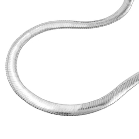 4mm Schlangenkette Halskette Collier flach glänzend aus 925 Silber 45cm 4mm Schlangenkette Halskette Collier flach glänzend aus 925 Silber 45cm