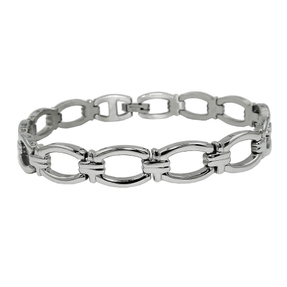 10mm Armband Armschmuck Phantasiekette aus Edelstahl 21cm Unisex