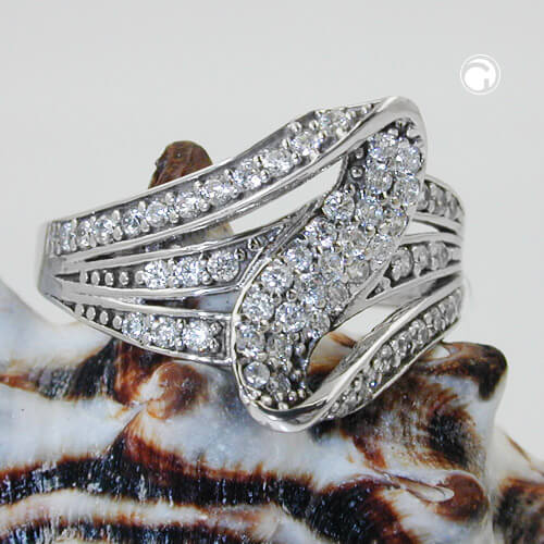 Eleganter Ring mit Zirkonia 925 Silber