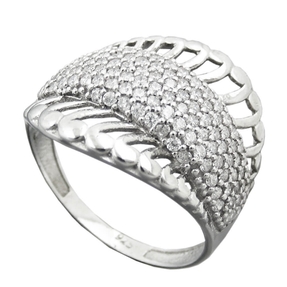 Ring Damenring mit vielen Zirkonia weiß Kobraform 925 Silber