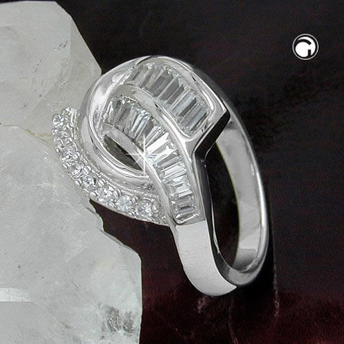 Damenring mit Zirkonia 925 Silber