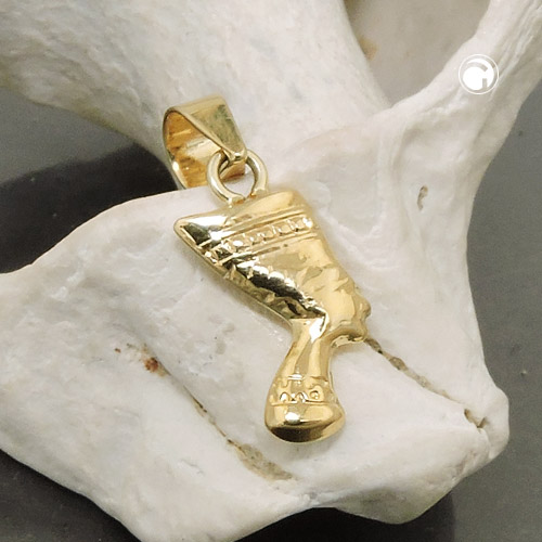 Anhänger Nofretete ägyptische Königin 375 Gelbgold
