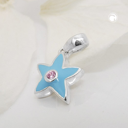 Kinderanhänger Sternchen Zirkonia 925 Silber