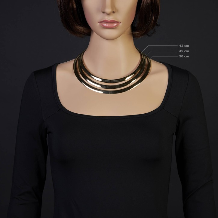 8mm Wendeomegareif 585 Gold bicolor 45cm