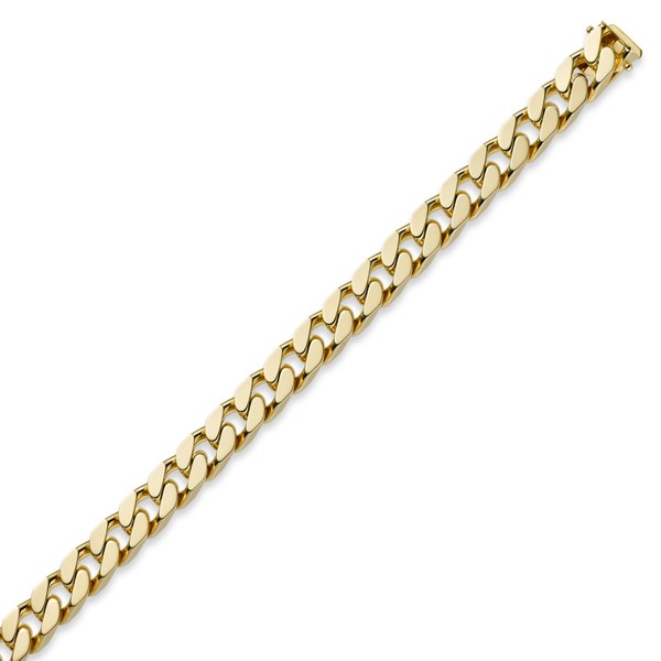 10mm Panzerarmband 585 Gelbgold 22cm