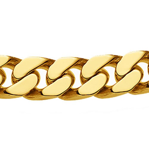 8mm Panzerarmband 585 Gelbgold 21cm