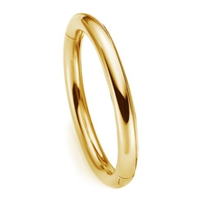 8mm Armreif Armband Armschmuck aus 585 Gold Gelbgold glänzend Ø 61x51mm innen