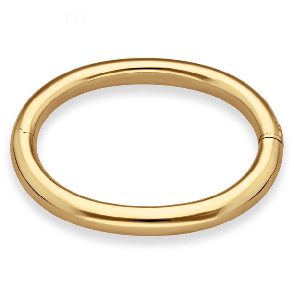 Armreif aus 585 Gold Gelbgold 8mm breit schlicht