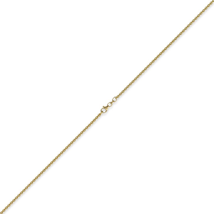2,3mm Rundankerkette aus 585 Gelbgold 40cm