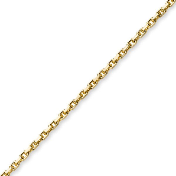 2,5mm Ankerkette aus 585 Gelbgold 55cm