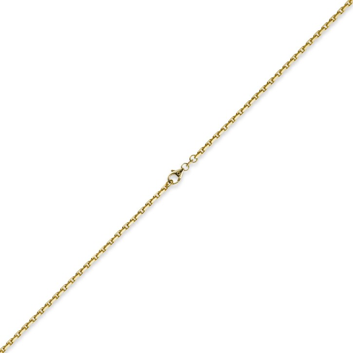 2,5mm Ankerkette aus 585 Gelbgold 45cm