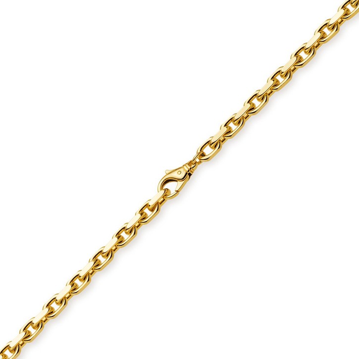 6,5mm Ankerkette aus 585 Gelbgold 70cm
