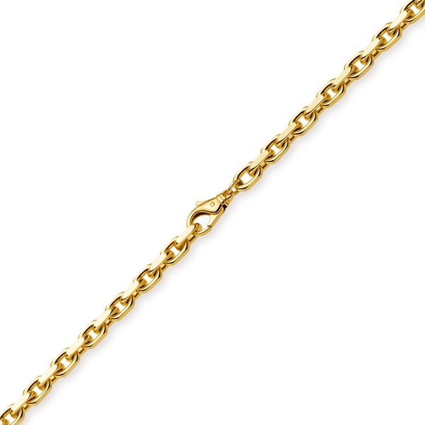 6,5mm Ankerkette aus 585 Gelbgold 60cm