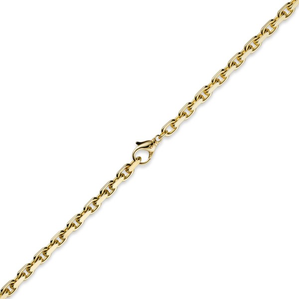 6,5mm Ankerkette aus 585 Gelbgold 60cm