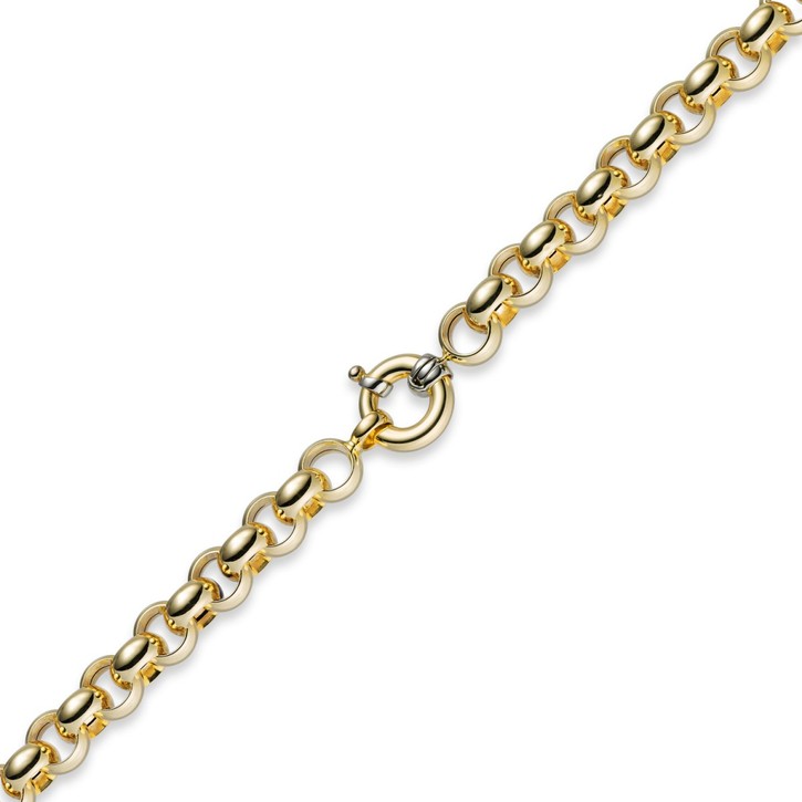 11mm Erbskette 585 Gelbgold 45cm