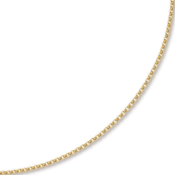 3,5mm Erbskette 585 Gelbgold 50cm