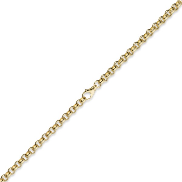 7mm Erbskette 585 Gelbgold 55cm