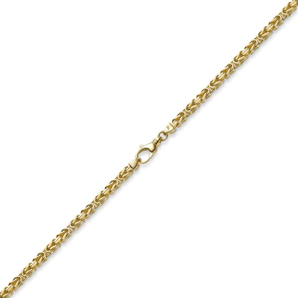 4mm Königskette aus 585 Gelbgold 60cm