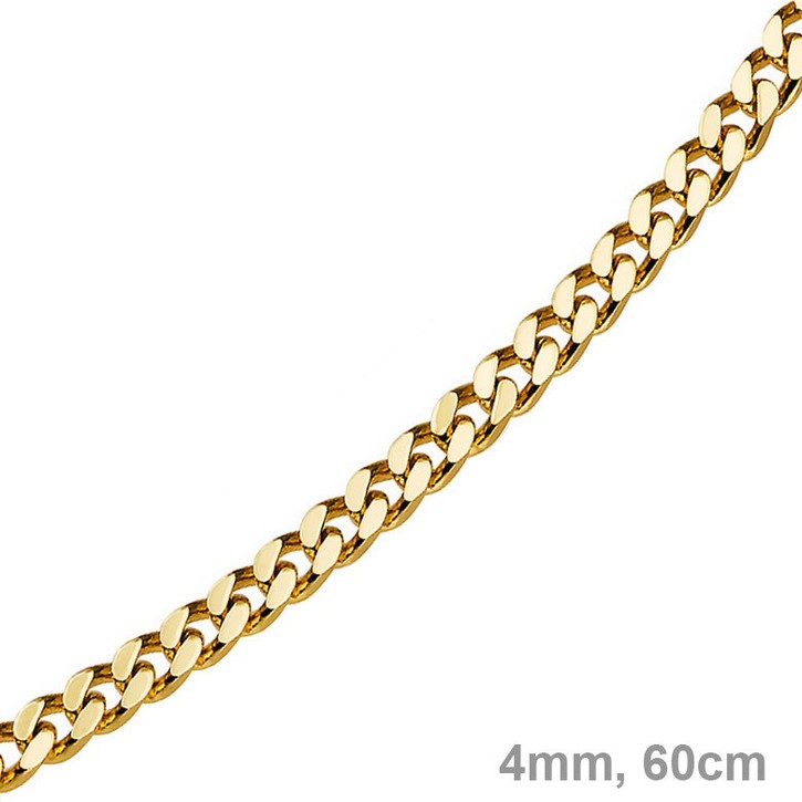 4mm Panzerkette 585 Gelbgold 60cm