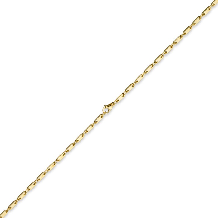 3mm Plattenkette 585 Gelbgold 50cm