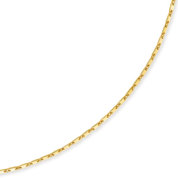 3mm Plattenkette 585 Gelbgold 50cm