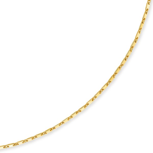 3mm Plattenkette 585 Gelbgold 45cm