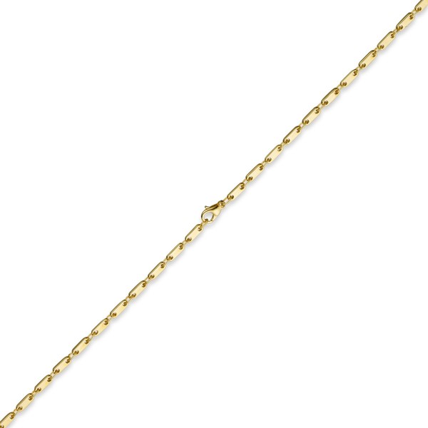 3mm Plattenkette 585 Gelbgold 45cm