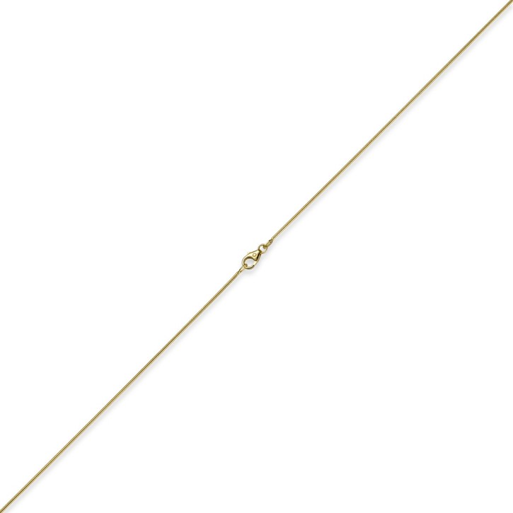 1mm Schlangenkette 585 Gelbgold 55cm