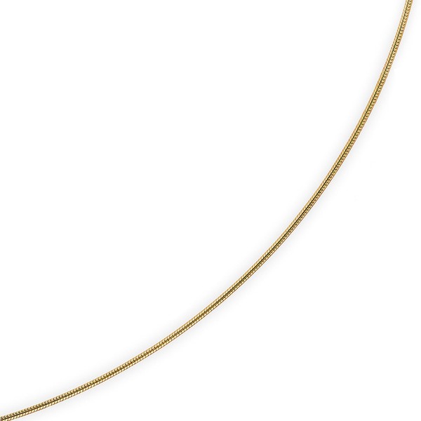 1mm Schlangenkette 585 Gelbgold 55cm
