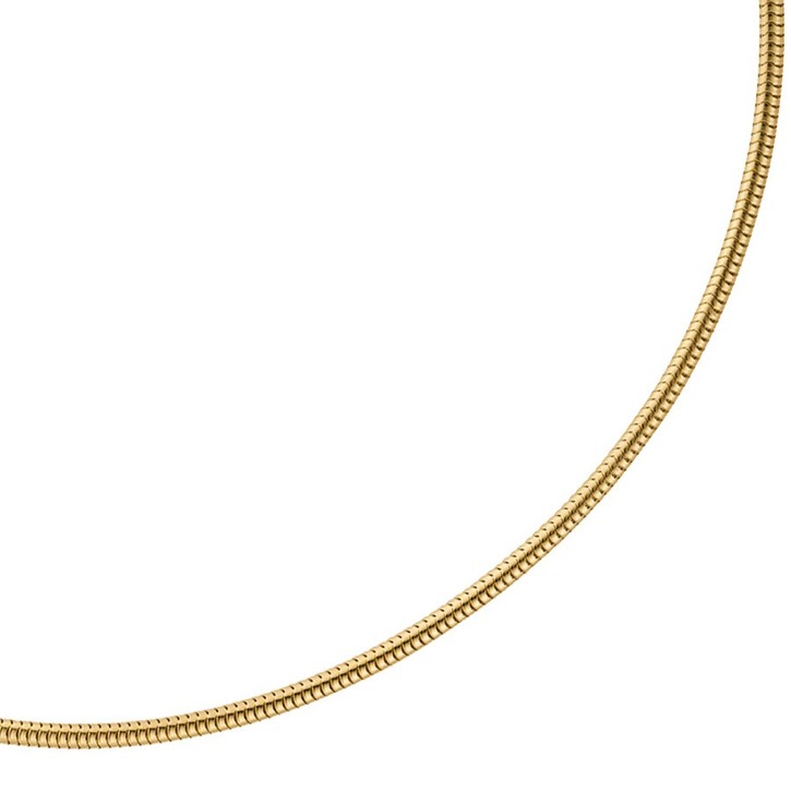 2,5mm Schlangenkette 585 Gelbgold 40cm
