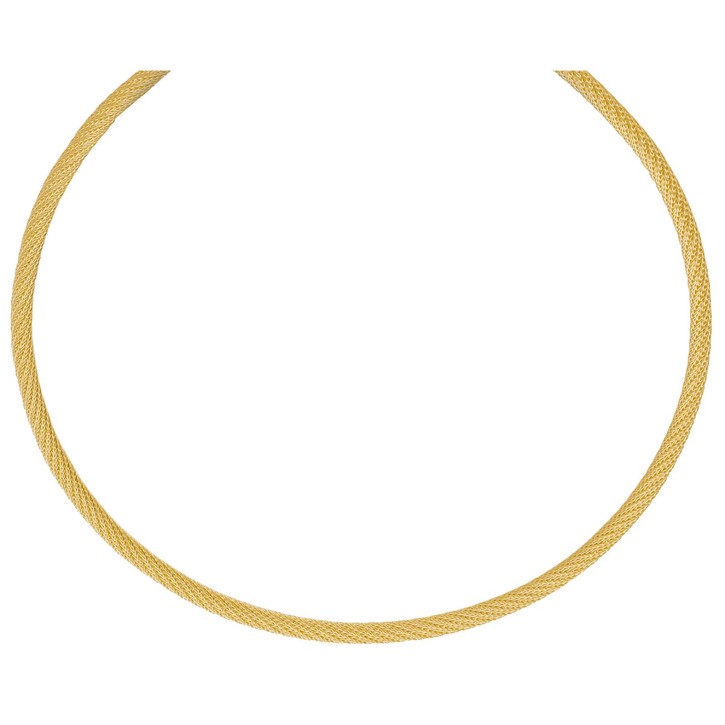 3mm Strickcollier 585 Gelbgold 45cm