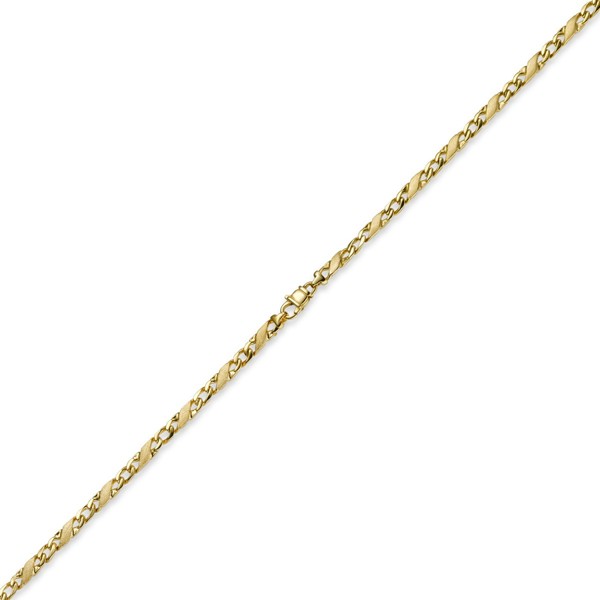 4,5mm Rockwellkette matt 585 Gold 50cm