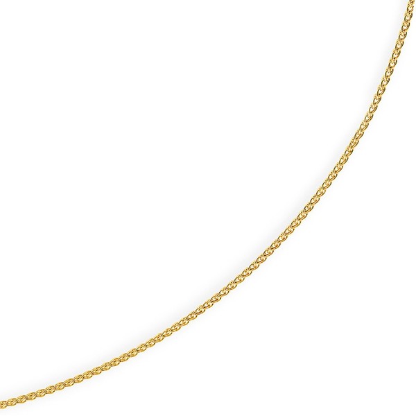 1,5mm Zopfkette 585 Gelbgold 50cm