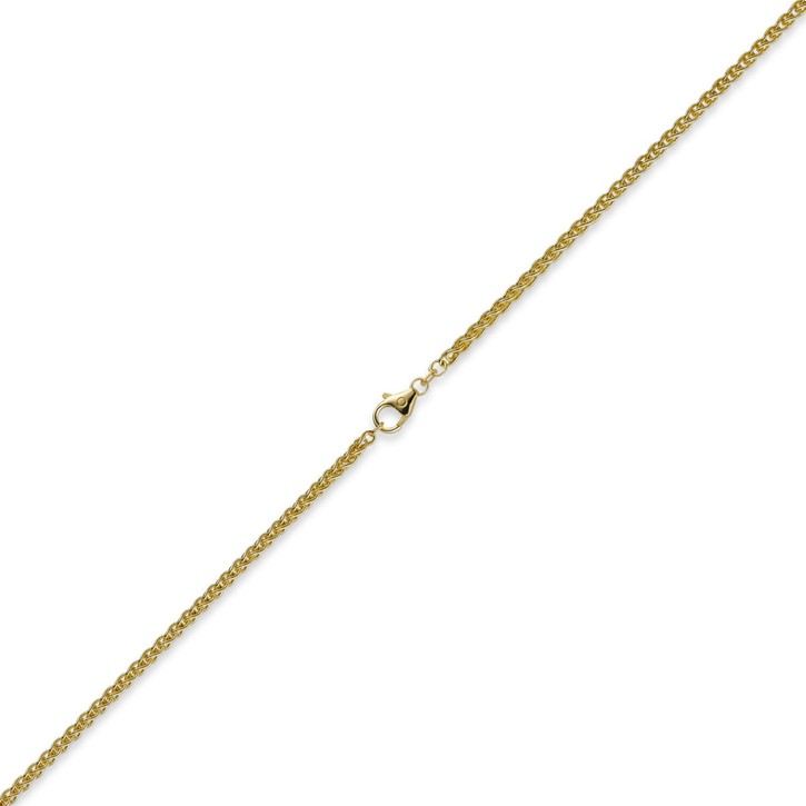 3mm Zopfkette 585 Gelbgold 45cm
