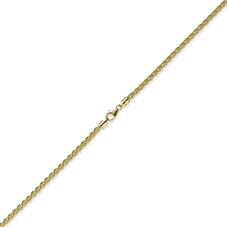 4mm Zopfkette 585 Gelbgold 55cm