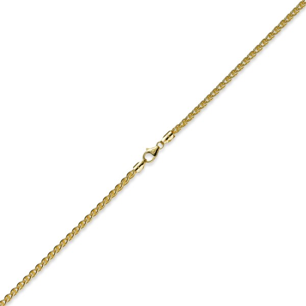 4mm Zopfkette 585 Gelbgold 55cm